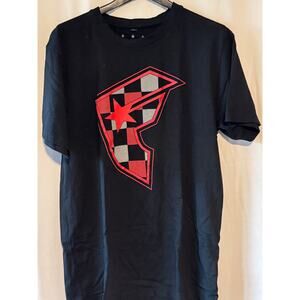 Famous Germany Graphic T-Shirt Black Red Check Logo - XL